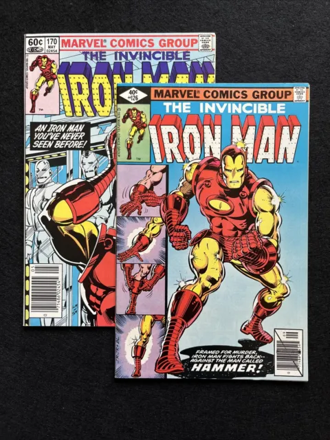 Invincible Iron Man #126 #170 Marvel key issues