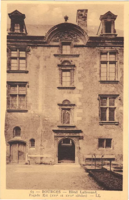 18 - BOURGES - Hôtel Lallemand - Façade Est