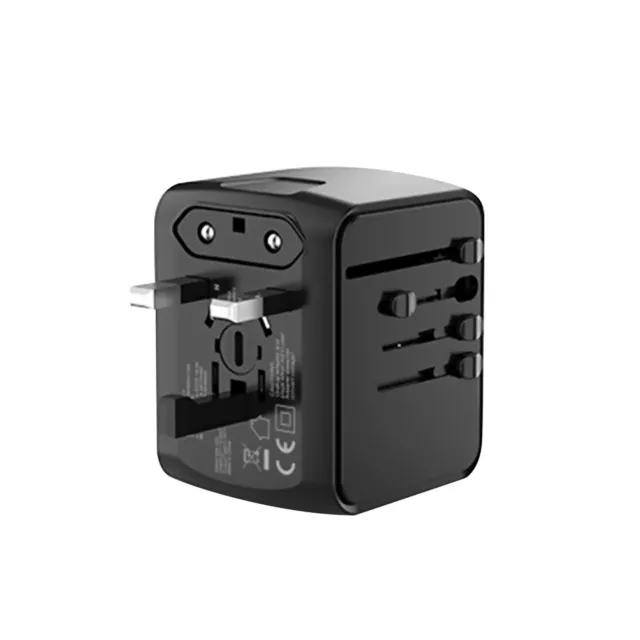 WorldWide Universal Travel Adapter UK EU US AU Multi Plug Charger USB Type C