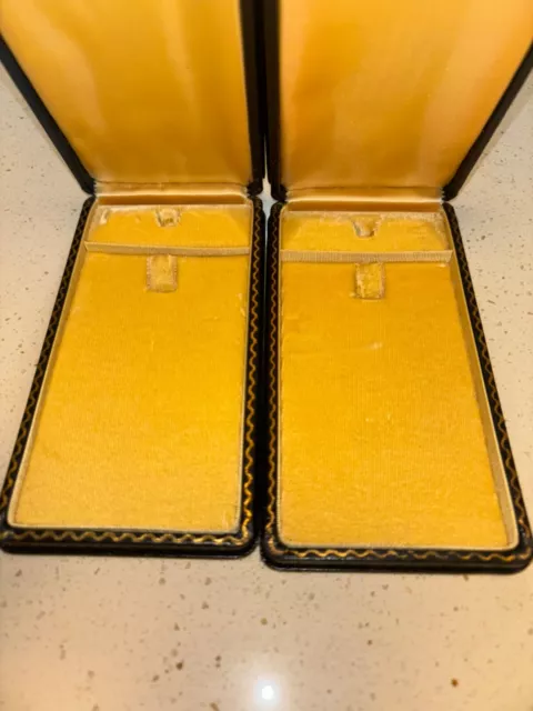 Lot of two (2) WWII Distinguished Flying Cross DFC medal empty case box