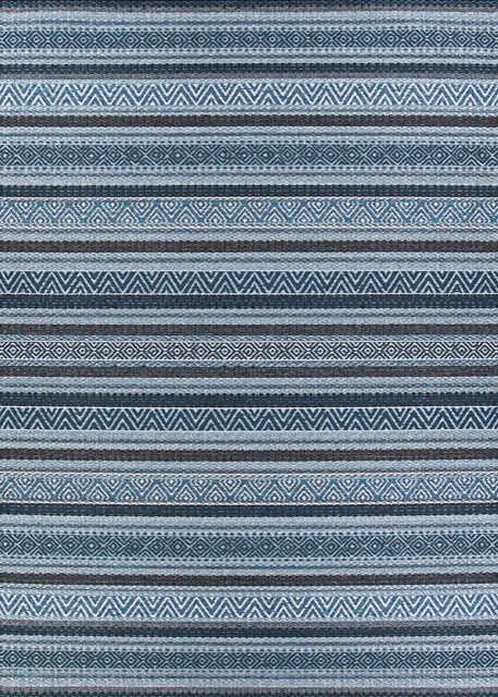 Couristan Cape Rectangle 5'3" x 7'6" Azul Area Rugs 98383043053076T