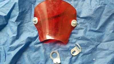 Biemme Lambretta Vespa coppia specchi per cupolino paravento biemme cornice rossa 