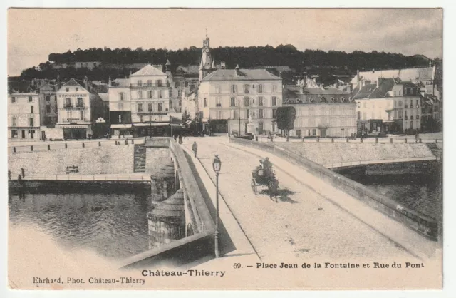 CHATEAU THIERRY - Aisne - CPA 02 - le Pont sur la Marne la rue du pont