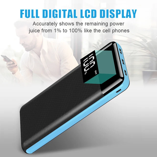 500000mAh Power Bank Portable External Battery Huge Capacity Fast Charger USA
