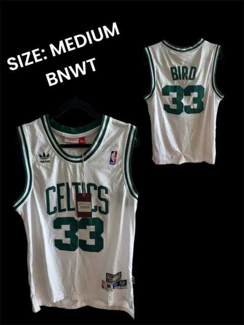 Mitchell & Ness Men's Boston Celtics Larry Bird #33 Swingman Jersey, Size: Large, Green