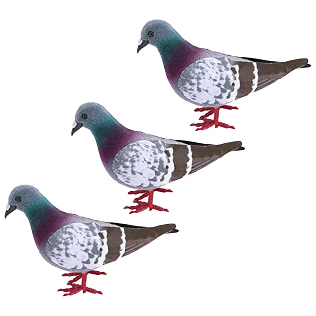 3 pezzi di piccioni finti mini piccioni artificiali decorazioni per la casa