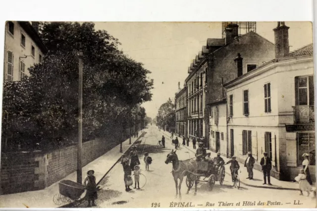 3252 CPA 88 Epinal Street Thiers France Postcard