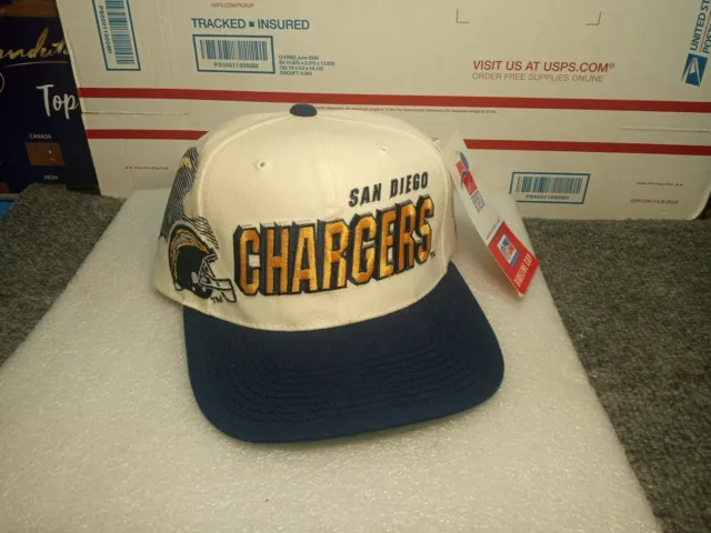 VTG 90s San Diego Chargers Shadow Snapback Hat Sports Specialties NFL Pro Line