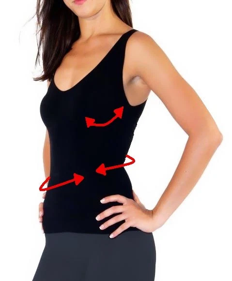 CANOTTA SLIM CANOTTIERA modellante snellente contenitiva effetto Push Up seno EUR 24 90 PicClick IT