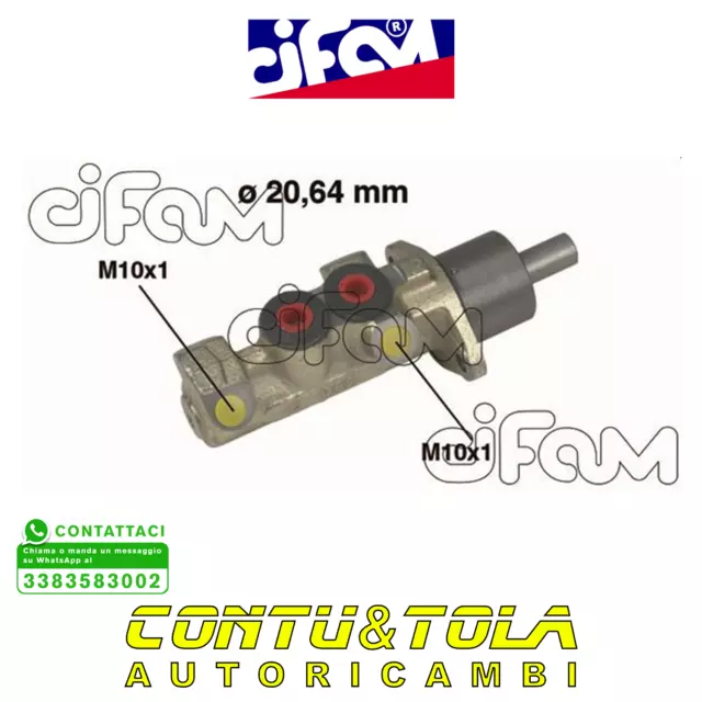 Pompa Cilindro Maestro Del Freno - Peugeot Renault 19 Clio Megane Scenic - 89401