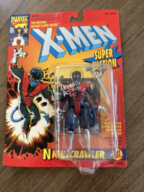 Vnt '91 Nightcrawler Super Suction Uncanny X-Men Marvel Comics Toybiz NEW MOC