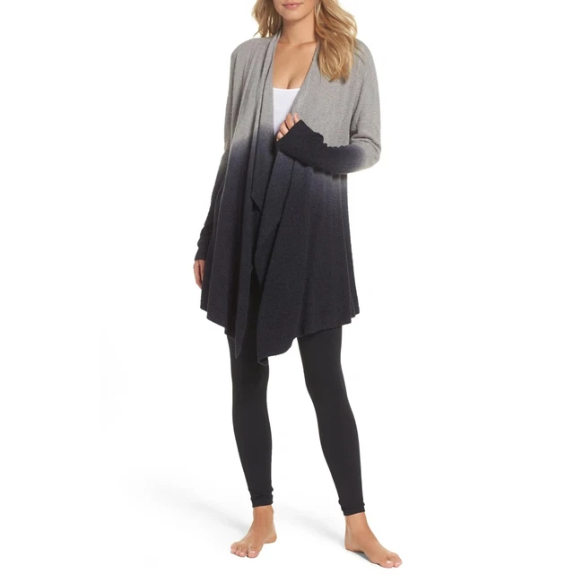 Barefoot Dreams Cozychic Lite Drape Front Ombre Calypso Wrap Cardigan