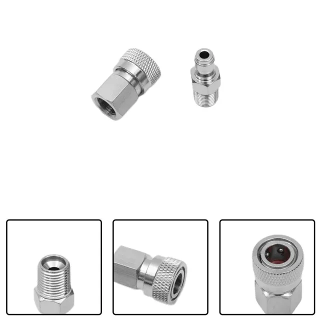 Paintball PCP 8mm Quick Release Disconnect Coupler 1/8NPT Fitting Male&Female