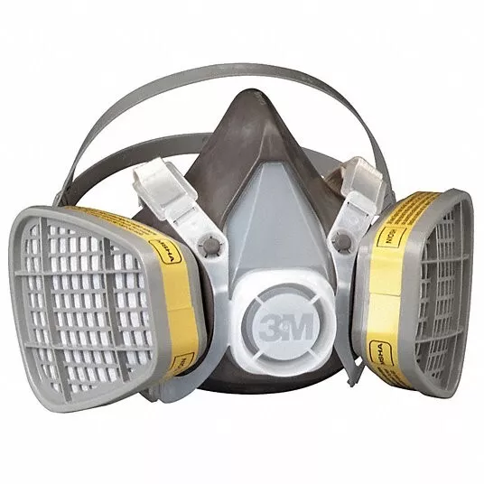 3M 5303 Disposable Half Face Respirator Facepiece Organic Vapor Acid Gas LARGE