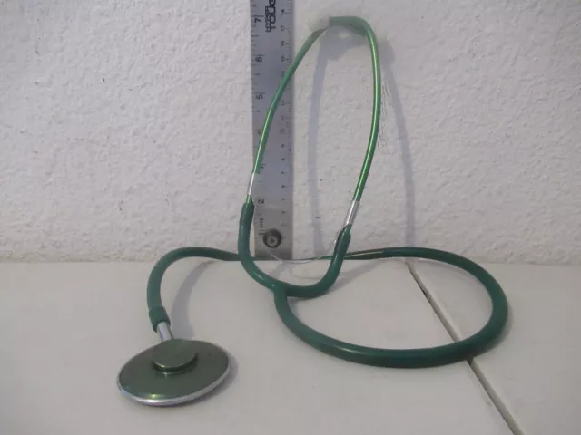 Vintage Doctor's green Stethoscope Medical no markings