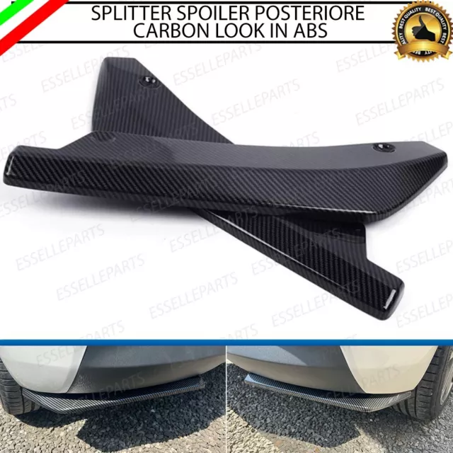 Lame Spoiler Sottoparaurti Posteriore Carbon Look Per Opel Zafira C Restyling