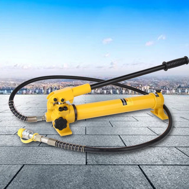 Cylindre Hydraulique 20T Avec Pompe Manuelle - Kit Pression 70 MPa, Tuyau 1m Pour Atelier Construction