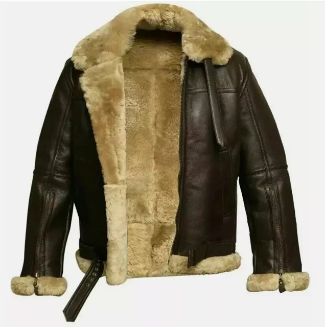 Veste En Cuir De Mouton Pour Homme - Style Moto Chasse - Taille 40 à 52 - Neuf Avec étiquettes Bestpapers