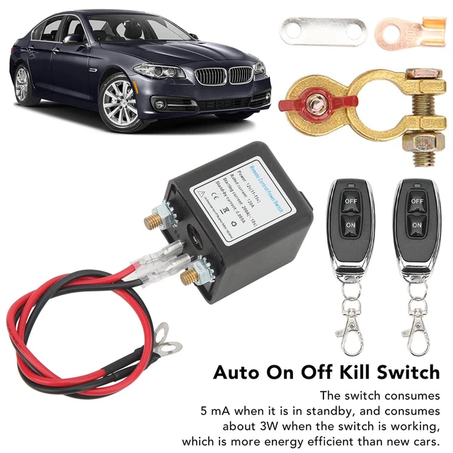 CAR BATTERY ISOLATOR Disconnect Cut Off Master Switch W/Wireless Remote