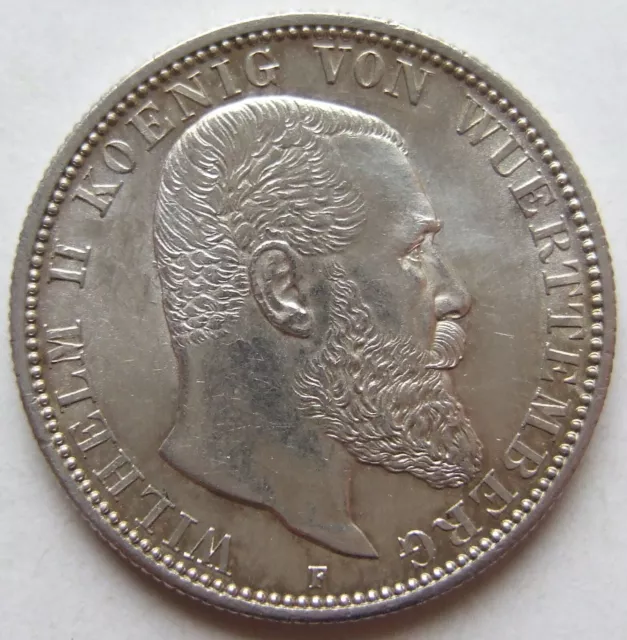 Empire 2 Mark Wilhelm II King From Württemberg 1899 For IN