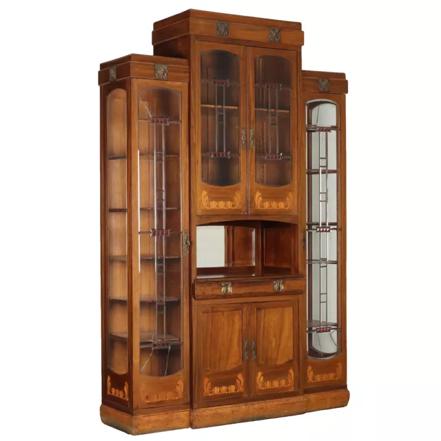 Meuble Buffet Art Nouveau Ancien Fabbrica Italiana dei Mobili XXe Siècle