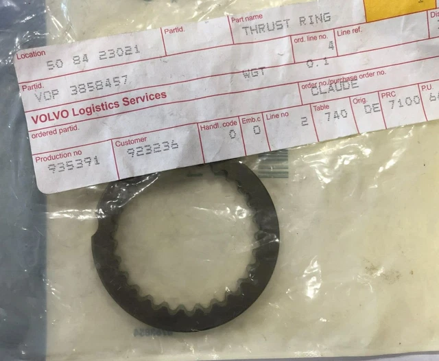 Volvo Penta Prop Shaft Thrust Ring #3858457
