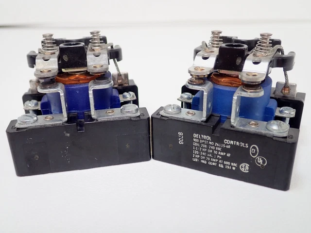 Lot Of 2 - Deltrol Controls 900Dpst-No 26119-60 Relay's