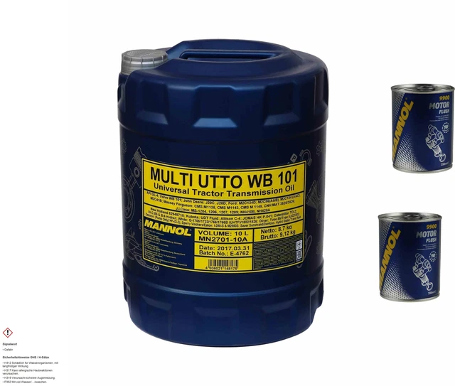 10L Olio Motore mannol Multi Utto Wb 101 Api GL-4 2xMotor Rosso