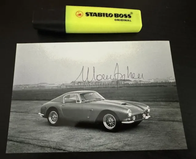 Rare Autographe Photo Forghieri Ferrari 250 Berlinetta SWB Signed Not Copy