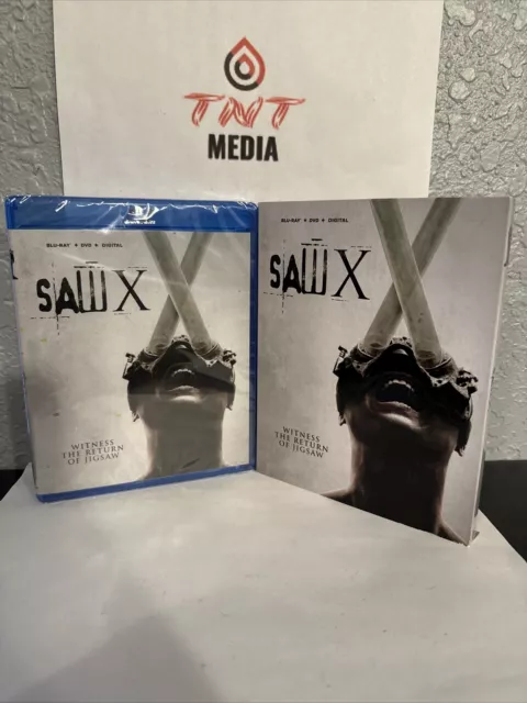 SAW X [BLU-RAY,DVD,DIGITAL,SLIPCOVER) New Sealed $14.99 - PicClick