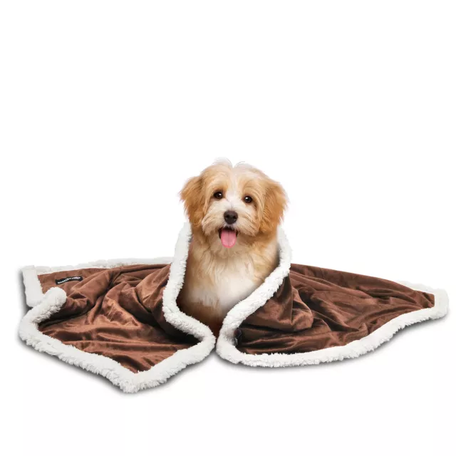 Fleece Pet Blanket Washable Warm Soft Bed Cushion for Dog Cat Small Puppy Throws