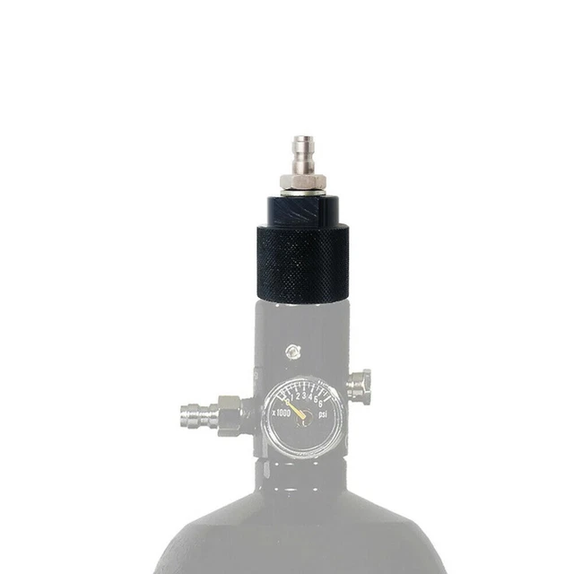 Adaptateur de recharge de CO2 CGA320 G1/2 double valve en acier