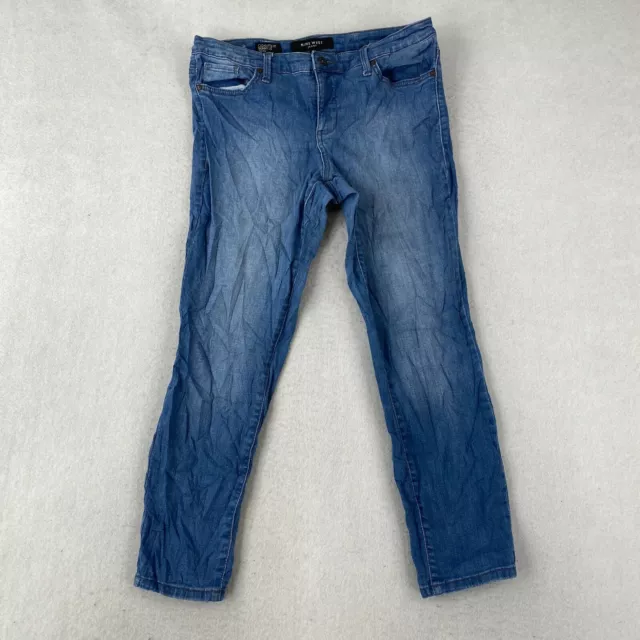 Nine West Jeans Womens Size 10 Blue Skinny Cigarette Fit Mid Rise Pants