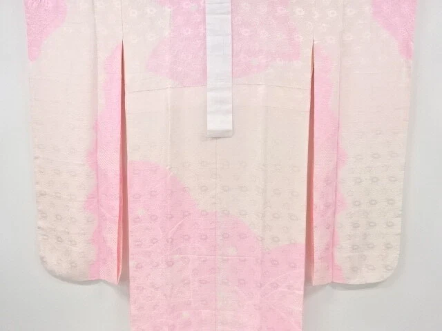 6794054: Japanese Kimono / Vintage Juban For Furisode / Shibori / Bamboo Grass &
