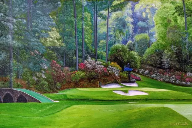 Poster - Augusta National Golf Club Masters Tournament Hole Painting, 4 Sizes
