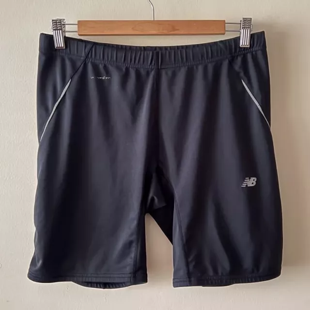 NB New Balance Mens Sports Black Compression Shorts Size L