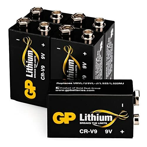 GP BATTERIE al litio, 9 Volt, EBlock, batteria Longlife durata 10