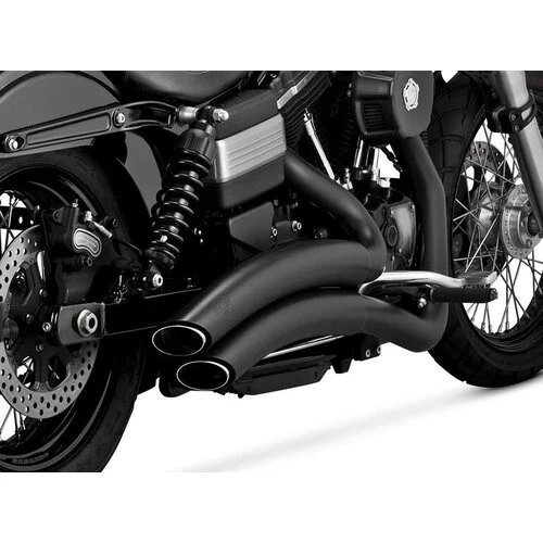 Vance & Hines Super Radius 2 Into 2 Dual Exhaust System For Harley Dyna 46053