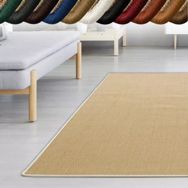 Tapis de Sisal sur Mesure Salvador Tapis Sisalläufer Sisal Moquette Boucle