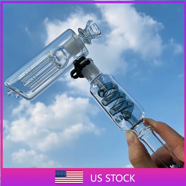 FREEZE PIPES COIL Bubbler Glass Bong Percolator Filter Hookah Smoking