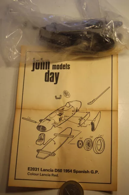 1/43 Kit Metal F1 Lancia D50 Complet A Monter Marque John Day Model Cars England