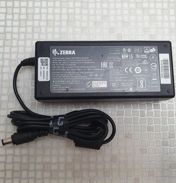 Originale 60W Per Stampante Zebra 24V 2.5A Adattatore Ca SAWA-31-25024 Alimentatore P1086000-008 Caricabatterie - Foto 2