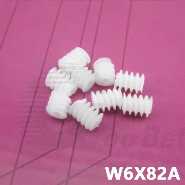 Modulo 0,5 plastica W6X82A vite senza ingranaggio cambio per modello albero motore 2 mm