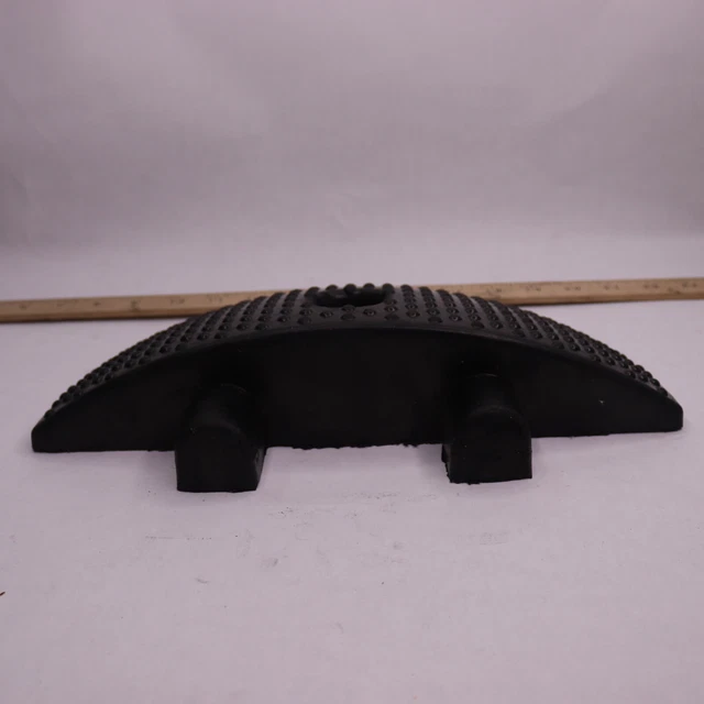 Modular Rubber Traffic Speed Bumps Single End Caps Black