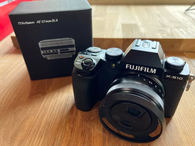 Fujifilm X-S10 26.1MP w/ TTArtisans 27mm f2.8 and More!  LOW SHUTTER COUNT!!