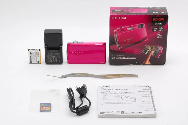 [NEAR MINT in Box] Fujifilm Finepix Z900EXR Pink 16.0MP Digital Camera JAPAN