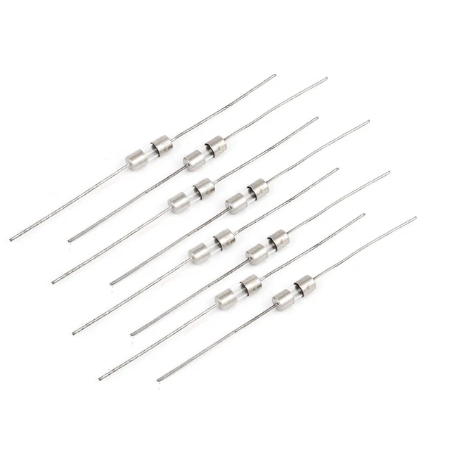 Lot de 10 3 mm x 10 mm Axial à action rapide Fusibles en verre Tube 1 A 250 V