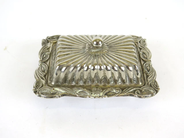 Salero en Metal Plata E Vidrio Star E. P. Steel Vintage Sal x3