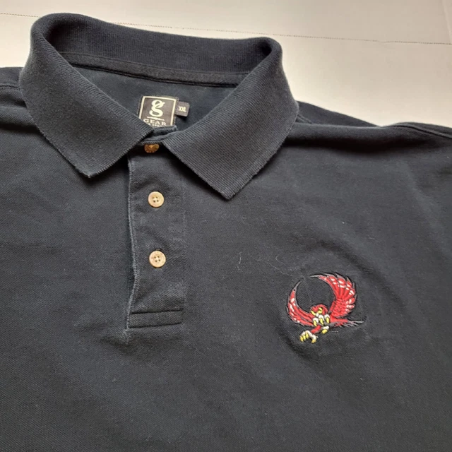 Temple University Polo Shirt Mens 2XL Owls Black Gear For Sports U34