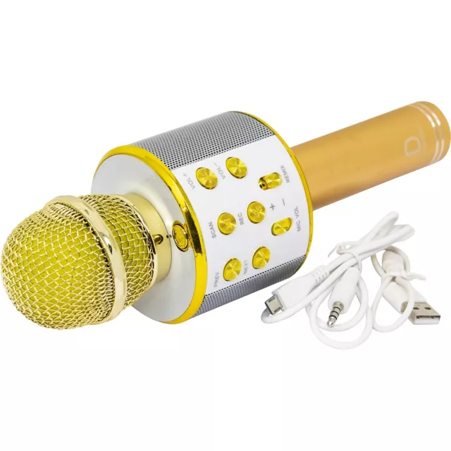 Wireless Bluetooth Karaoke Microphone Usb Ktv Player Mic Speaker Singing Music